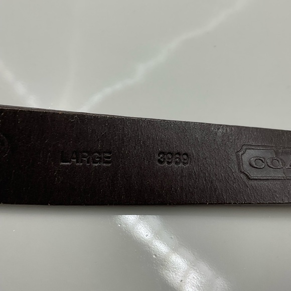 Coach Leather Belt Size Large Women’s  Red Blue Brown 3969 - Picture 6 of 9